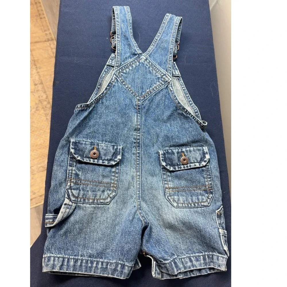 Genuine Kids by OshKosh | Kids Medium Wash Denim Shortalls | Size 18M
